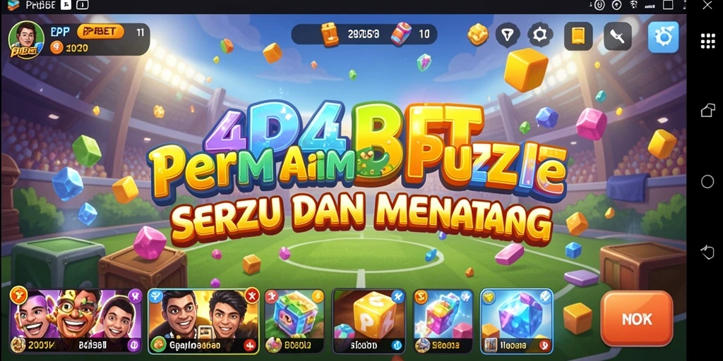 Tampilan gameplay seru dan menantang dari 4P4PBET yang penuh warna.