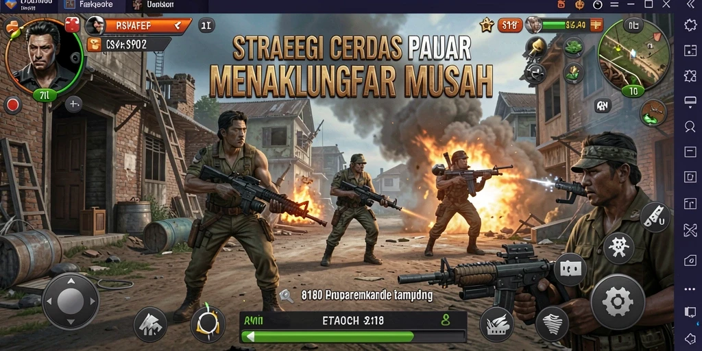 Screenshot gameplay <strong>8180</strong> menunjukkan aksi pertempuran yang mendebarkan.