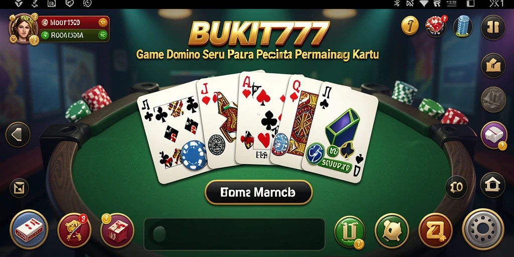 Tampilan gameplay Domino yang menarik dan seru di BUKIT777.