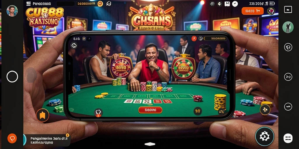 Tampilan gameplay Live Casino yang menakjubkan di CU888.