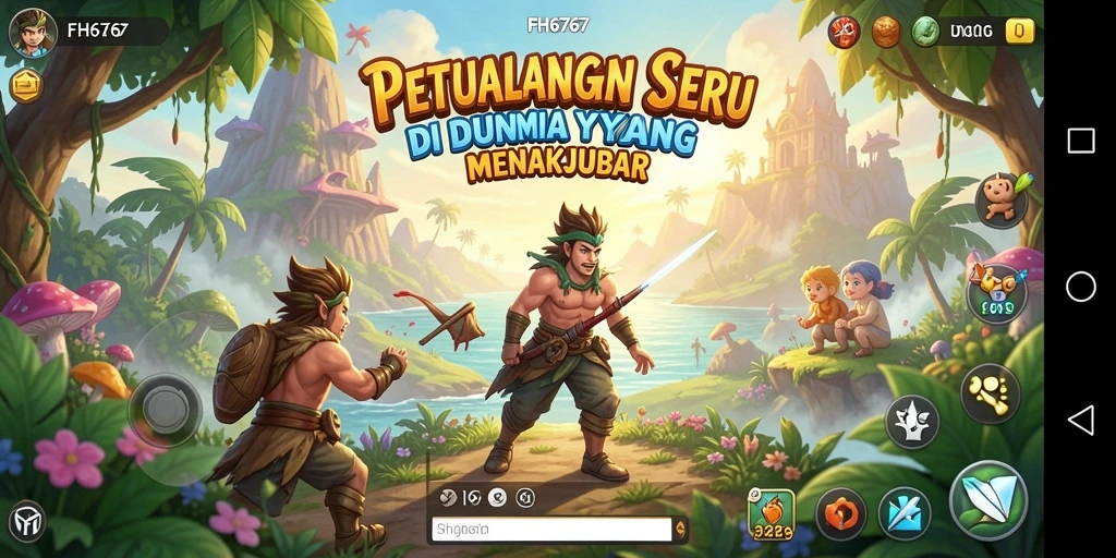 Screenshot utama FH6767 menampilkan aksi petualangan yang mendebarkan.