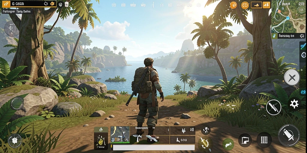Tampilan gameplay G668 yang menakjubkan di dunia terbuka.