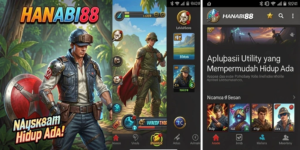 Screenshot gameplay HANABI88 menampilkan antarmuka pengguna yang intuitif.