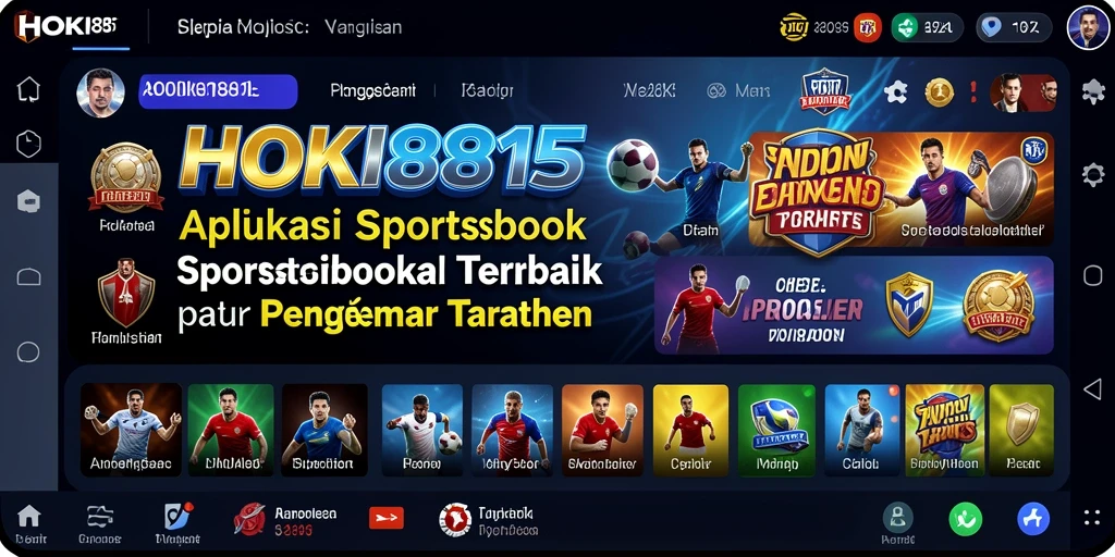 Tampilan antarmuka HOKI8815 yang menarik untuk taruhan olahraga.