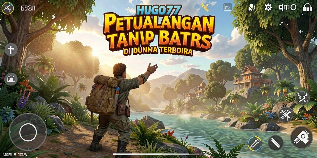 Gameplay HUGO77 menampilkan dunia terbuka yang menakjubkan dan dinamis.