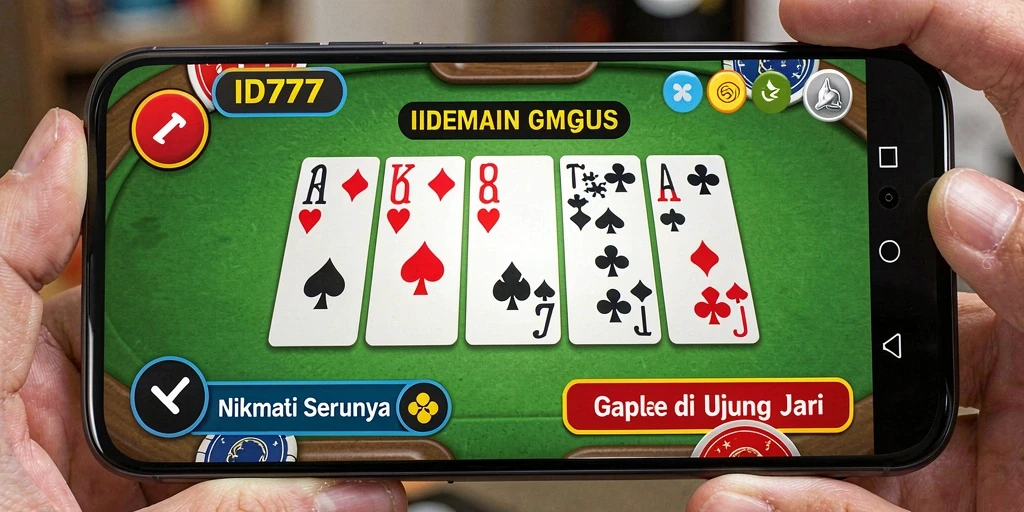 Screenshot gameplay Gaple ID777 yang mengasyikkan dan interaktif.