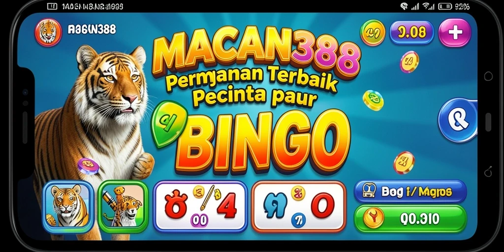 Tampilan menarik dari gameplay Bingo di MACAN388.