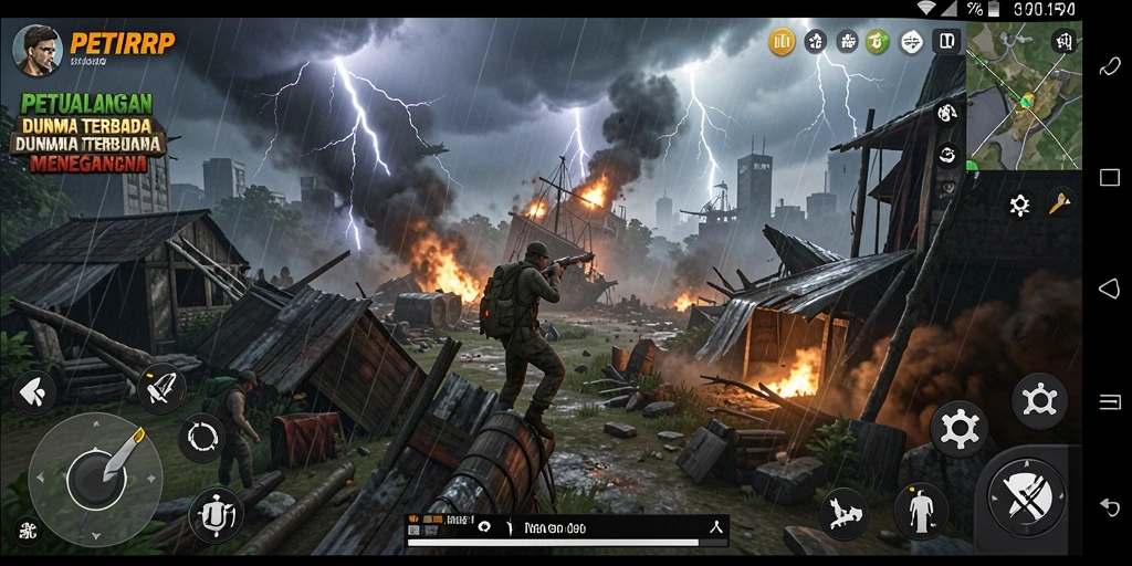 Tampilan menarik gameplay PETIRRP yang penuh petualangan Open World.