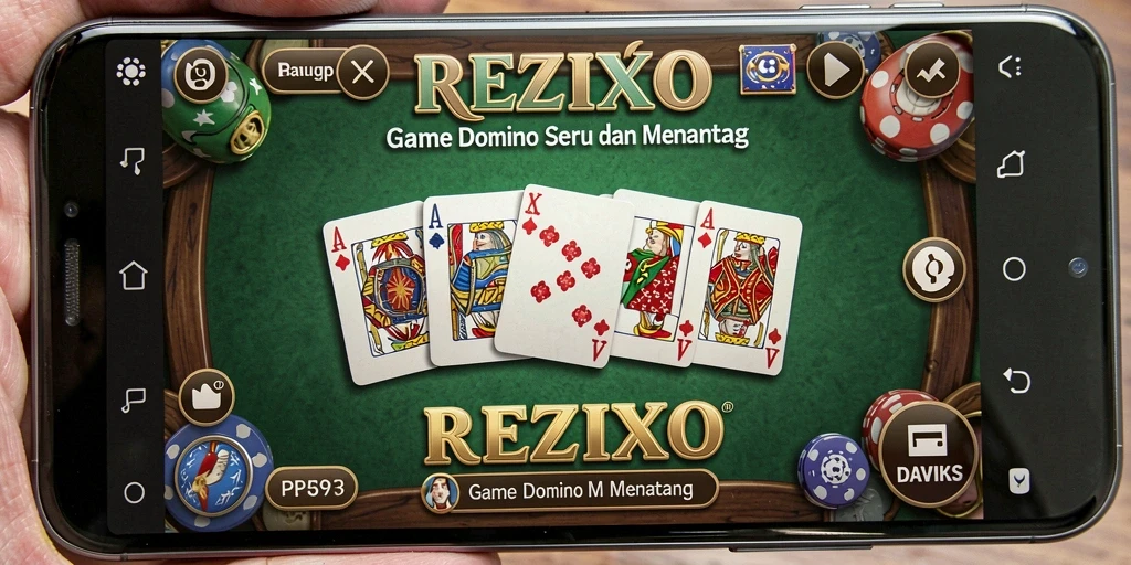 Screenshot gameplay domino yang menampilkan suasana permainan yang seru.