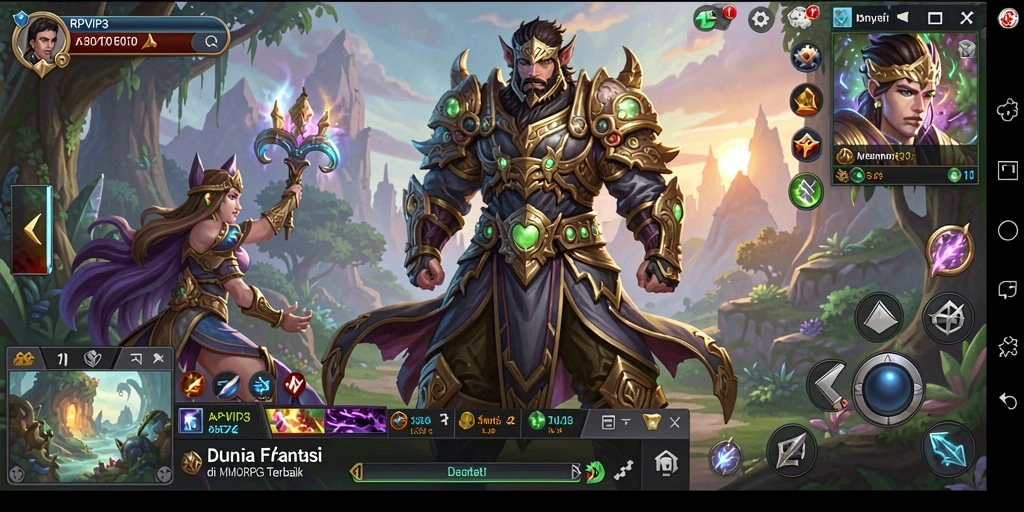 Tampilan gameplay seru di dunia fantasi RPVIP3.