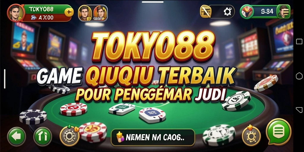 Screenshot gameplay QiuQiu TOKYO88 yang menarik dan mendebarkan.