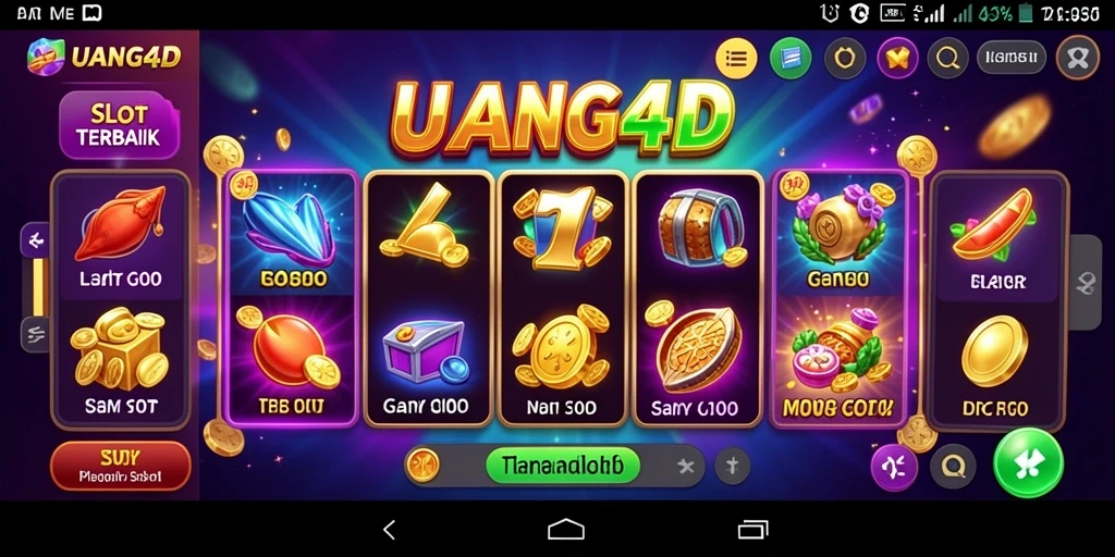 Tampilan gameplay UANG4D yang menarik dan penuh warna.