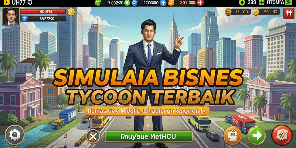 Tampilan gameplay UH77 yang memukau dengan elemen Tycoon yang menarik.