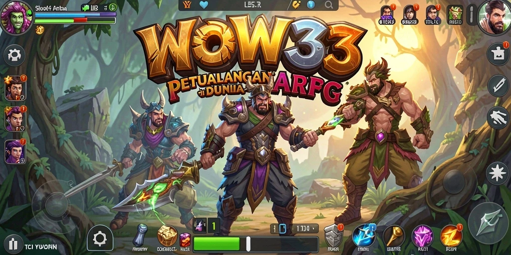 Screenshot menunjukkan aksi pertarungan mendebarkan dalam WOW33.